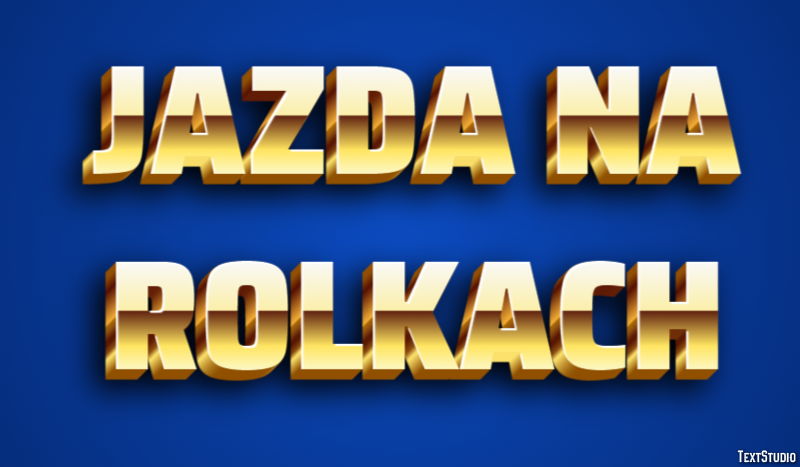 Jazda na rolkach Efekt tekstowy