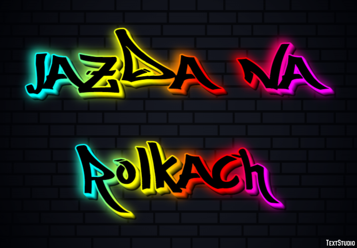Jazda na rolkach Texteffekt