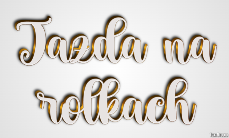 Jazda na rolkach Efekt tekstowy