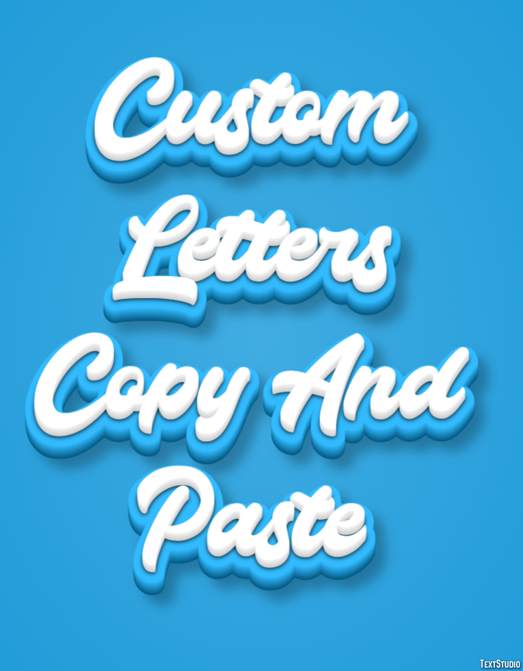 Custom Letters Copy And Paste テキスト効果