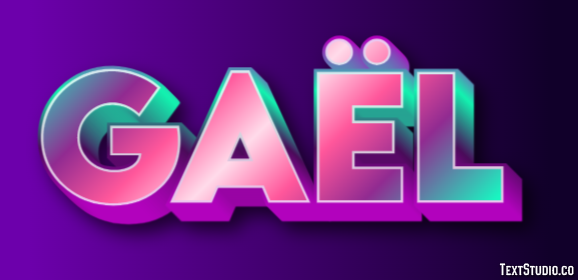 Gaël Эффект текста