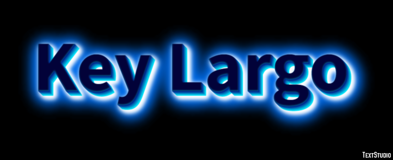 Key Largo Text Effect