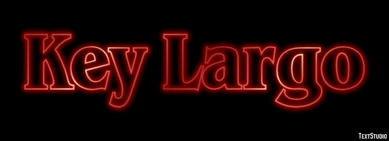 Key Largo Effetto testo