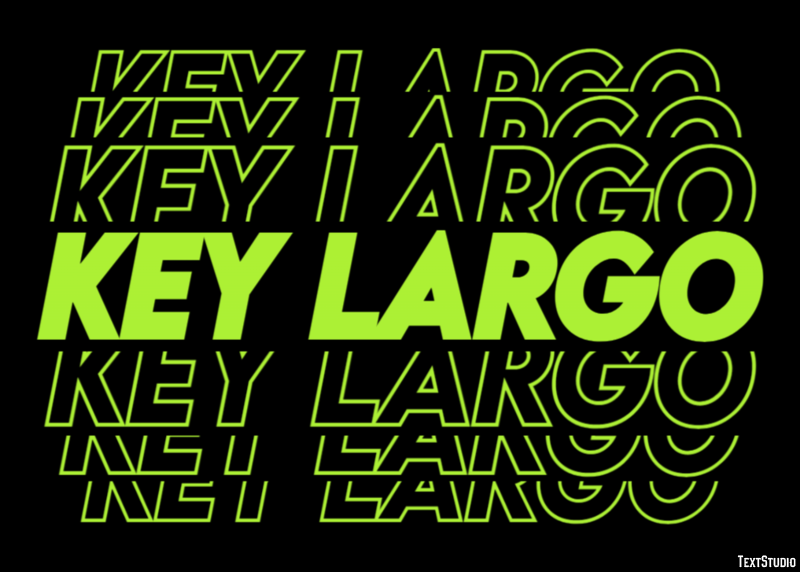 Key Largo Effetto testo