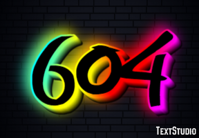604 Эффект текста