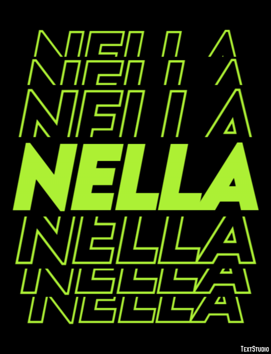 Nella Efeito de texto