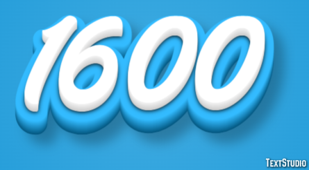1600 Efekt tekstowy