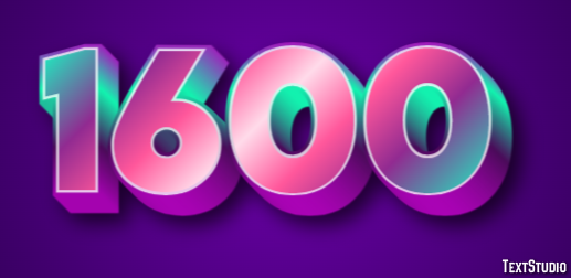 1600 Text Effect