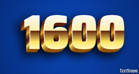 1600 Text Effect