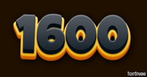 1600 Text Effect