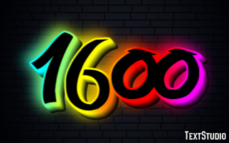 1600 Efekt tekstowy