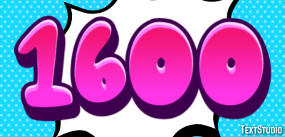 1600 Effet de texte