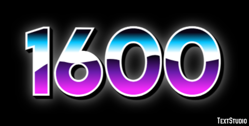 1600 Text Effect