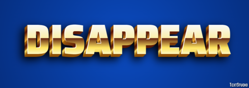 Disappear Text Effect