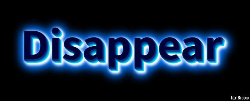 Disappear Text Effect