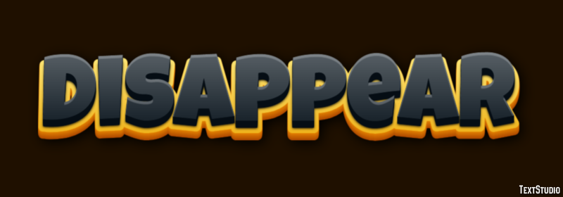 Disappear Text Effect