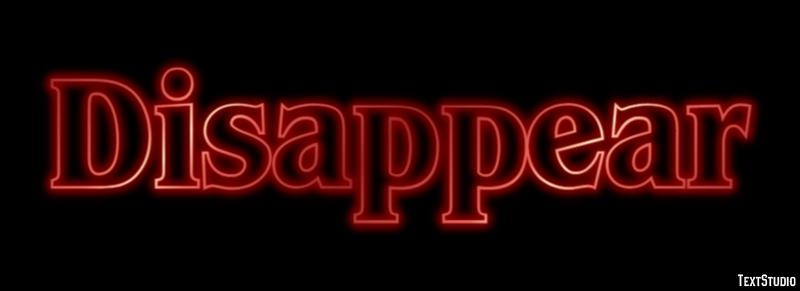 Disappear Text Effect