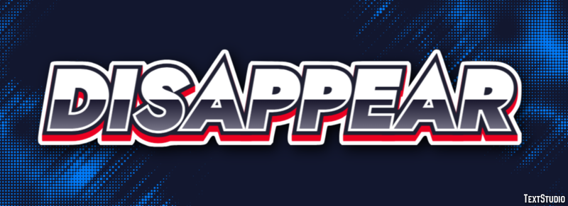 Disappear Text Effect