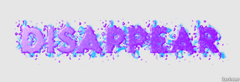 Disappear Text Effect