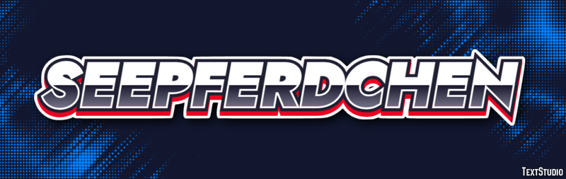 Seepferdchen Efecto de Texto