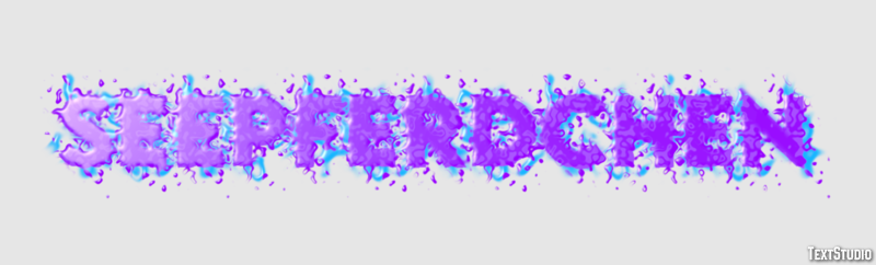 Seepferdchen Efecto de Texto