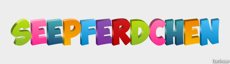 Seepferdchen Texteffekt