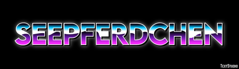 Seepferdchen Efecto de Texto