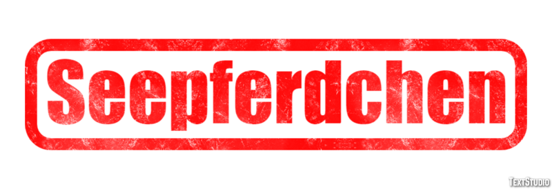 Seepferdchen Efecto de Texto