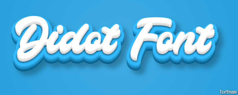 Didot Font Text Effect