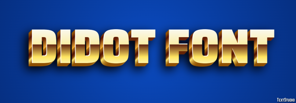 Didot Font Text Effect