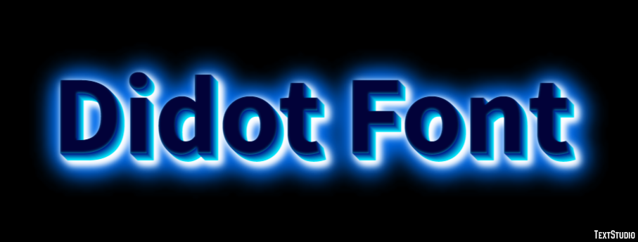 Didot Font Text Effect