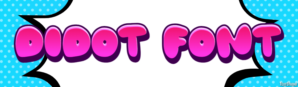 Didot Font Text Effect