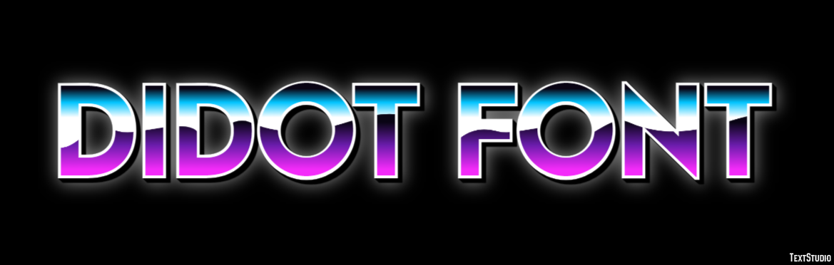 Didot Font Text Effect