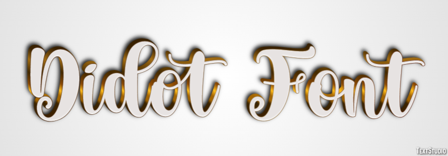 Didot Font Text Effect
