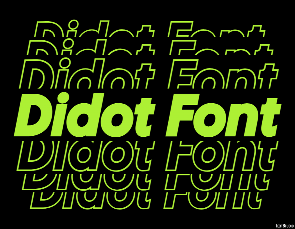 Didot Font Text Effect
