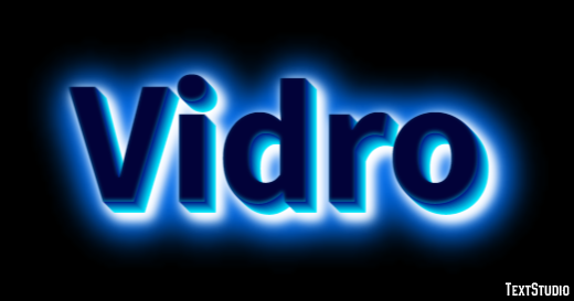 Vidro Efeito de texto
