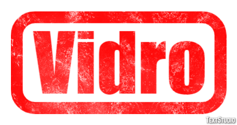 Vidro Efeito do texto