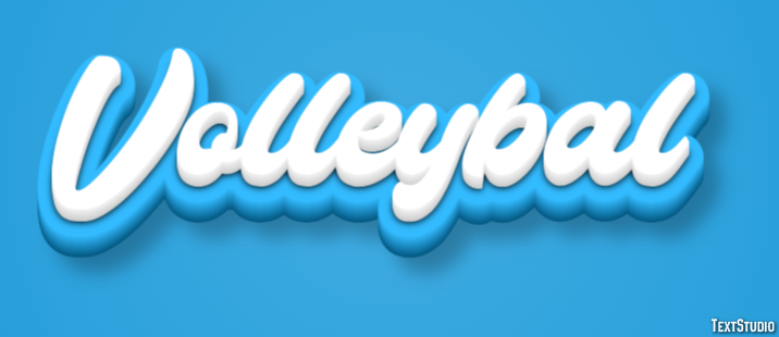 Volleybal Texteffekt