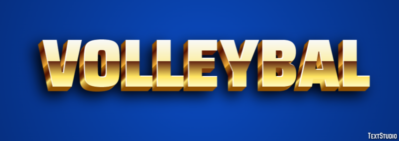 Volleybal Texteffekt