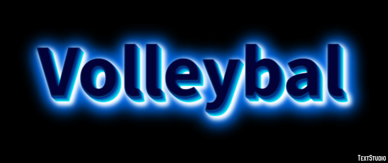 Volleybal Tekst Effect