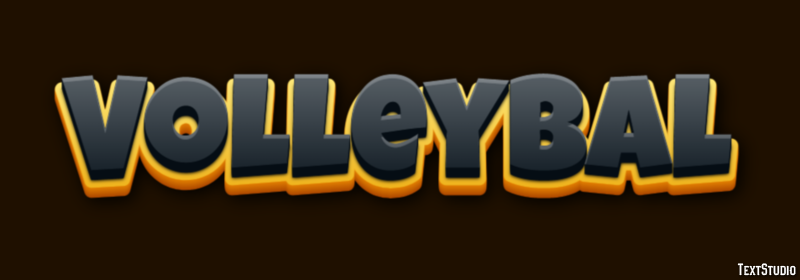 Volleybal Texteffekt