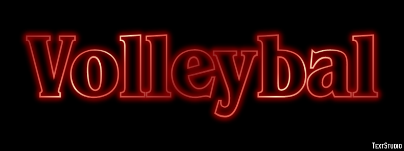 Volleybal Texteffekt