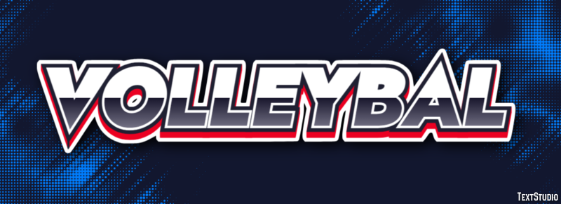 Volleybal Texteffekt