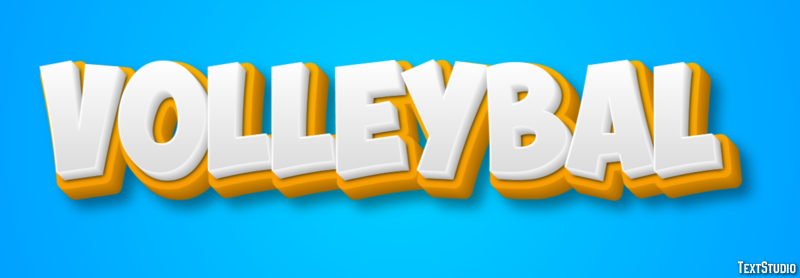 Volleybal Texteffekt