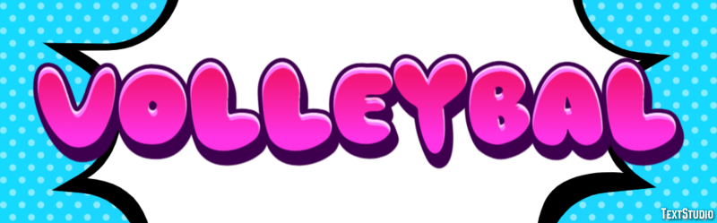 Volleybal Texteffekt