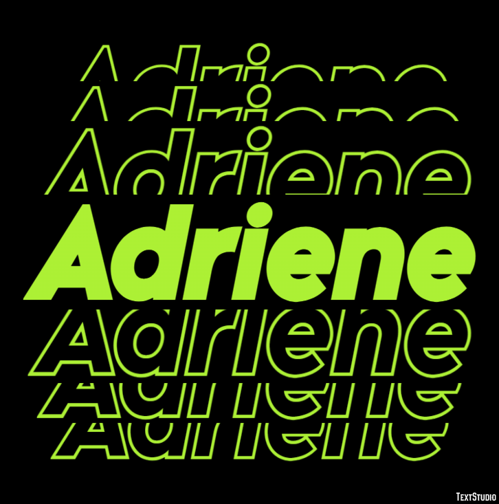 Adriene Effetto testo