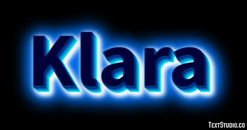 Klara Effetto testo