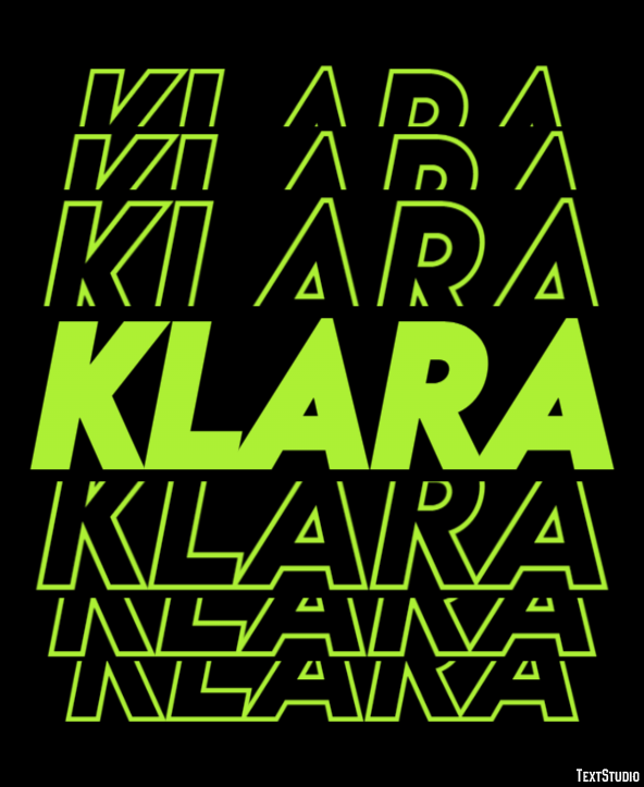 Klara Effetto testo