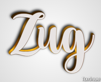 Zug Efecto de Texto