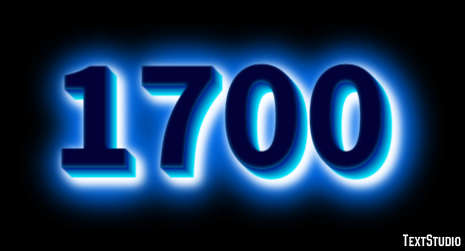 1700 Text Effect